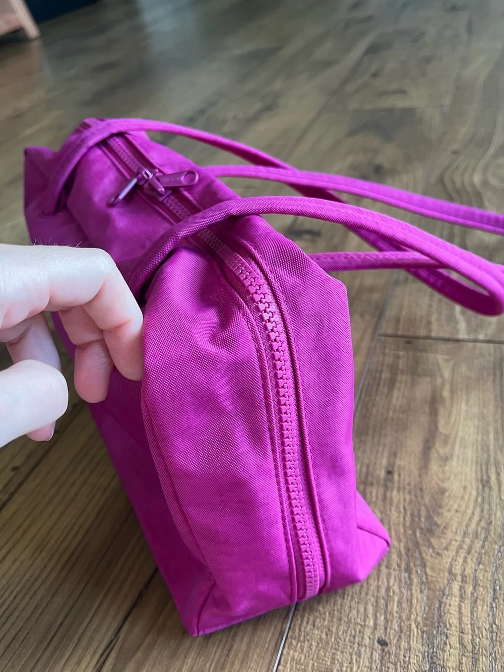 BAGGU Deep Fuchsia Bowler Bag BNWT - Picture 3 of 15